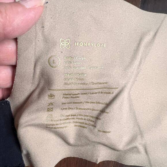 Honeylove CrossOver Wireless Black Bra Size Large - Picture 7 of 8